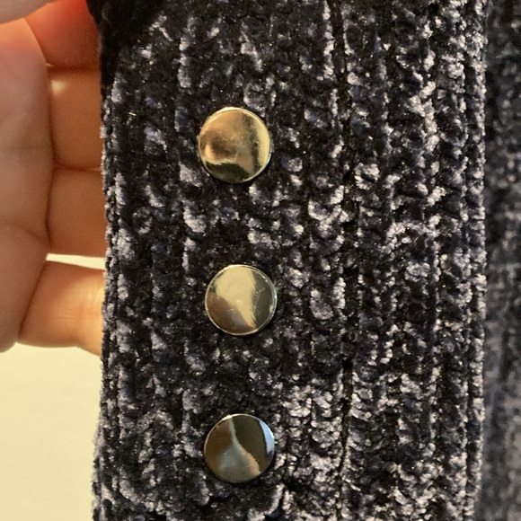 Dynamite Navy Blue Chenille Sweater Dress, Sz XS - Picture 4 of 5